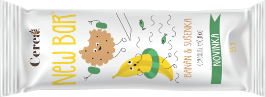 Cerea NEW BAR banán & sušenka